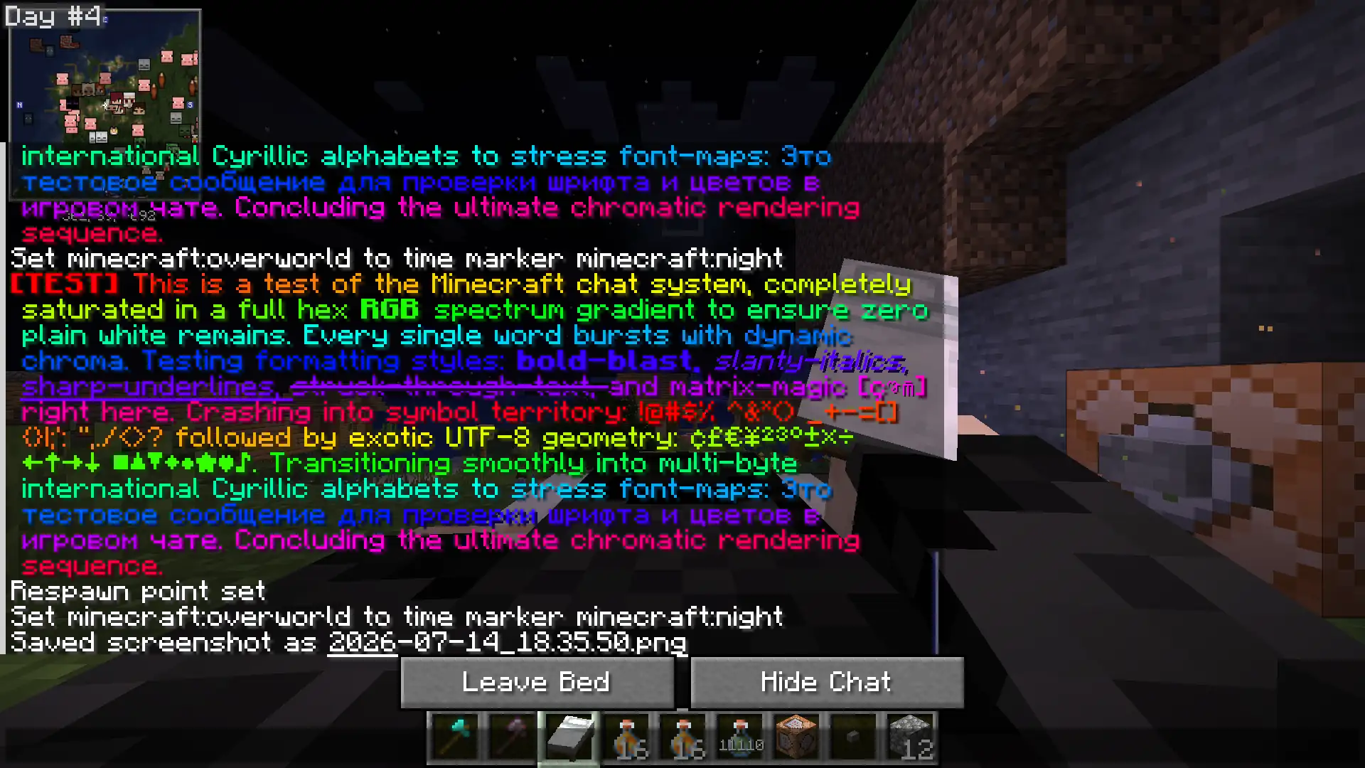 Chat Shown with True Sleep